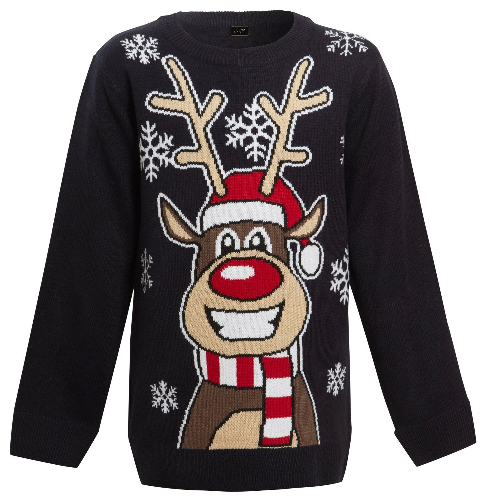 Christmas Xmas Jumper Boys Girls Funny Novelty Kids Children Knitted Sweater