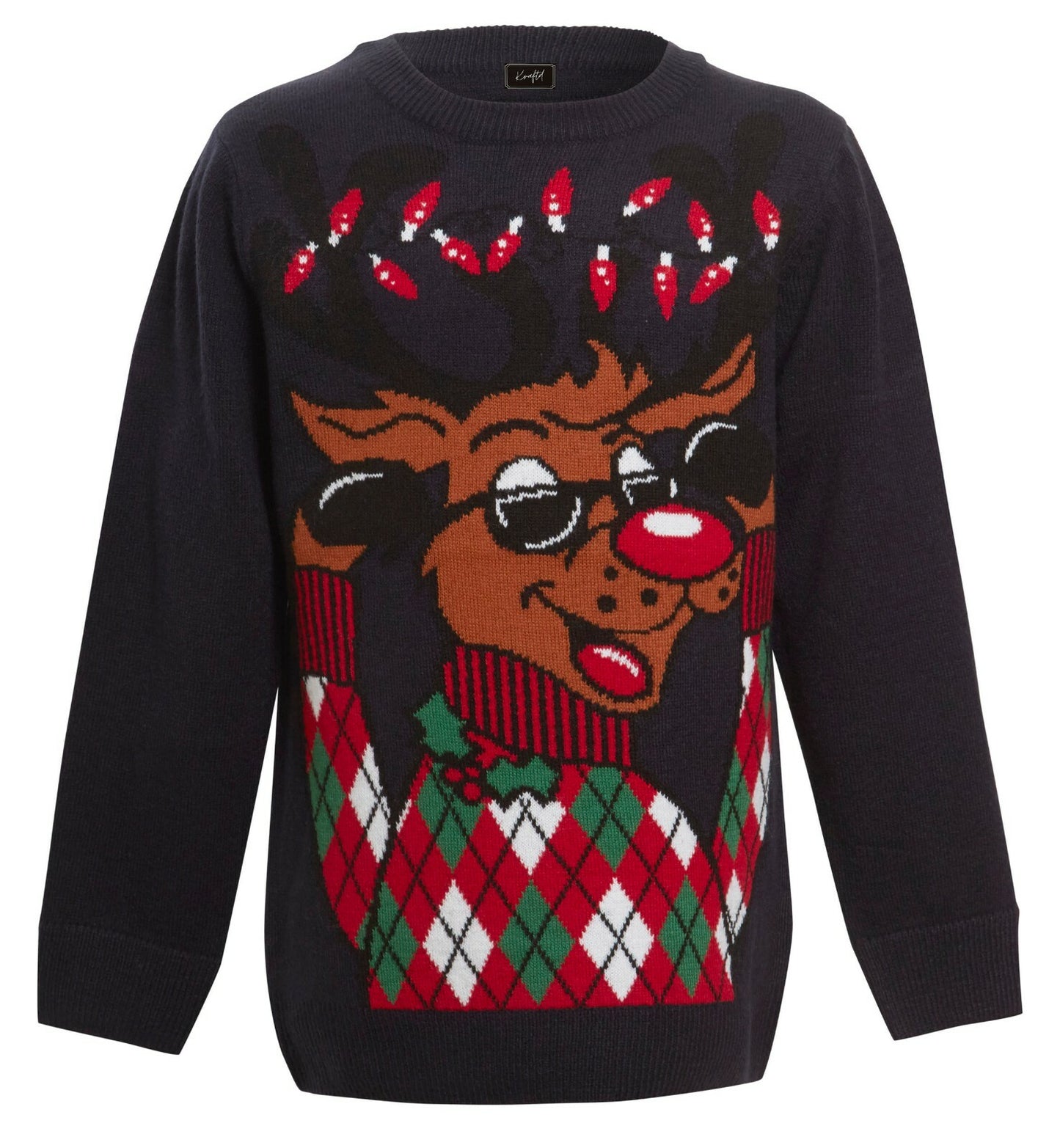 Christmas Xmas Jumper Boys Girls Funny Novelty Kids Children Knitted Sweater