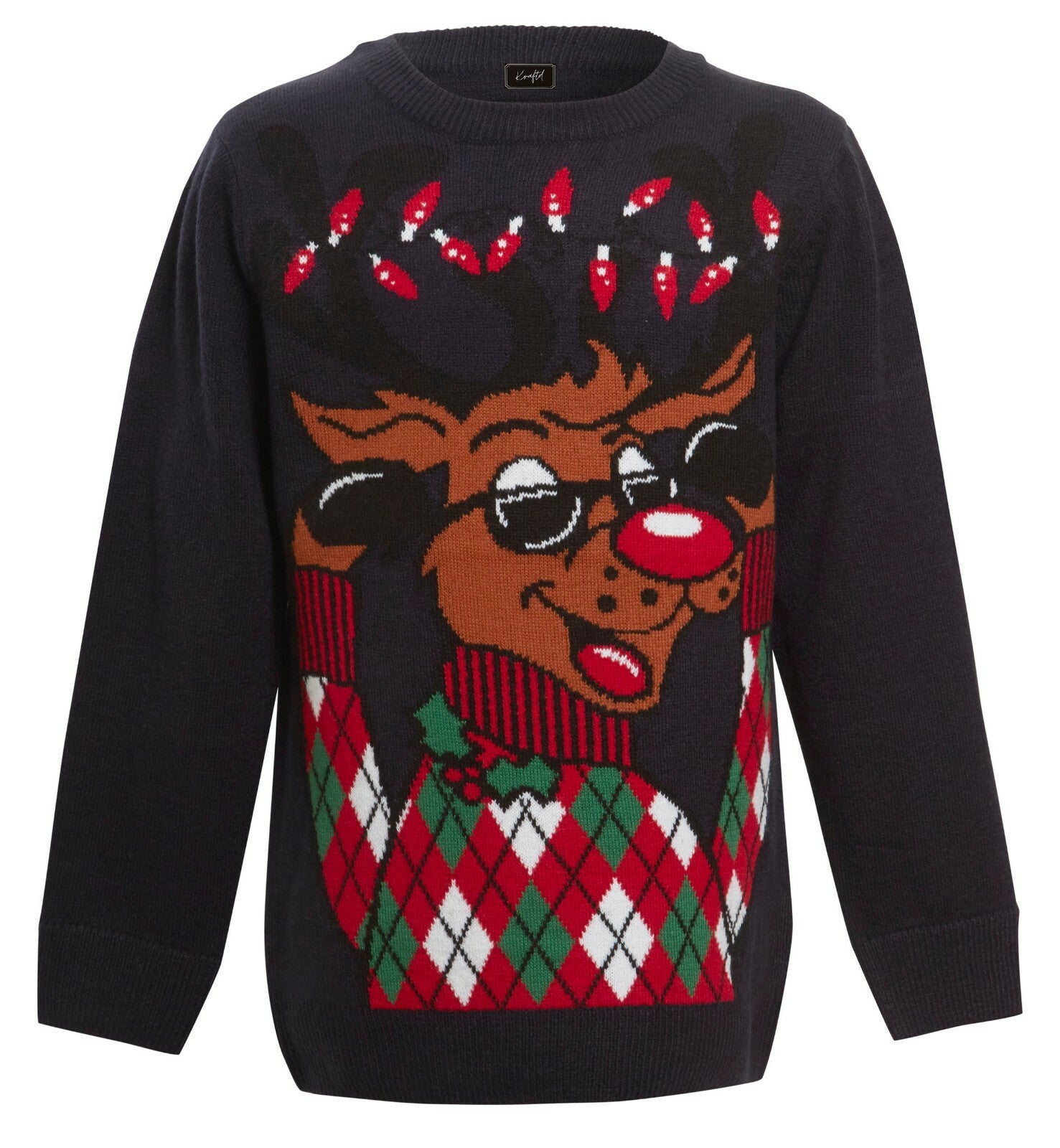 Christmas Xmas Jumper Boys Girls Funny Novelty Kids Children Knitted Sweater