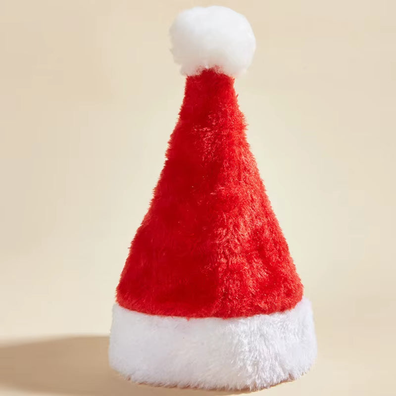 Adjustable 3D Christmas Pet Santa Hat for Dogs Cats Christmas Costume Pet Accessories Halloween Holiday Christmas Party Cap