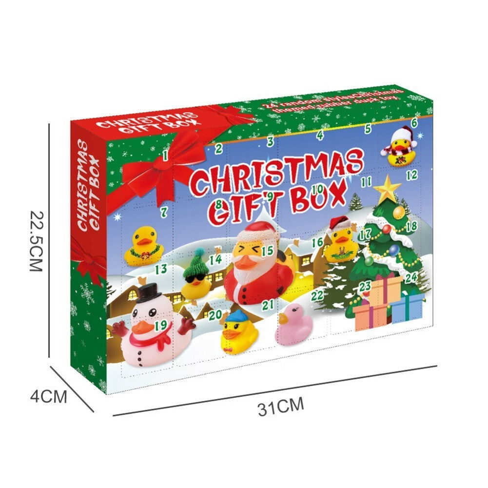 Rubber Duck Advent Calendar Christmas Countdown for Kids 24 Days Ducks Toy Gift
