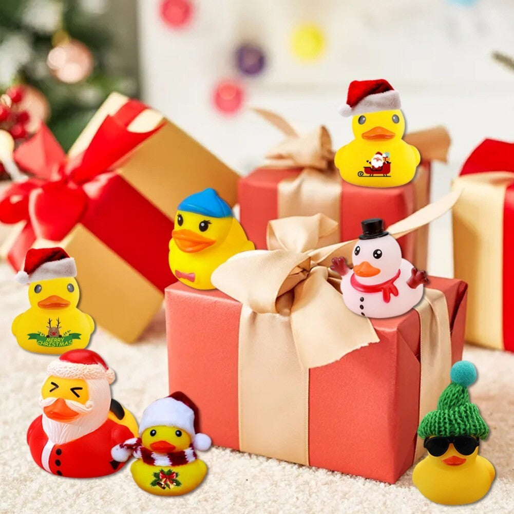 Rubber Duck Advent Calendar Christmas Countdown for Kids 24 Days Ducks Toy Gift