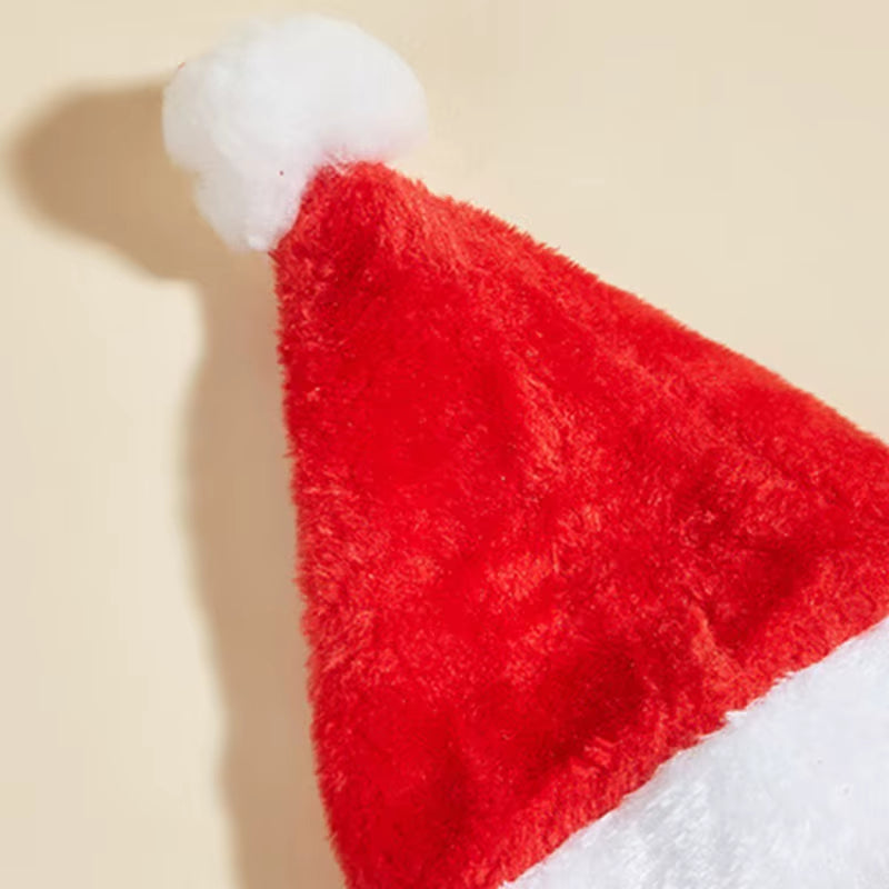 Adjustable 3D Christmas Pet Santa Hat for Dogs Cats Christmas Costume Pet Accessories Halloween Holiday Christmas Party Cap