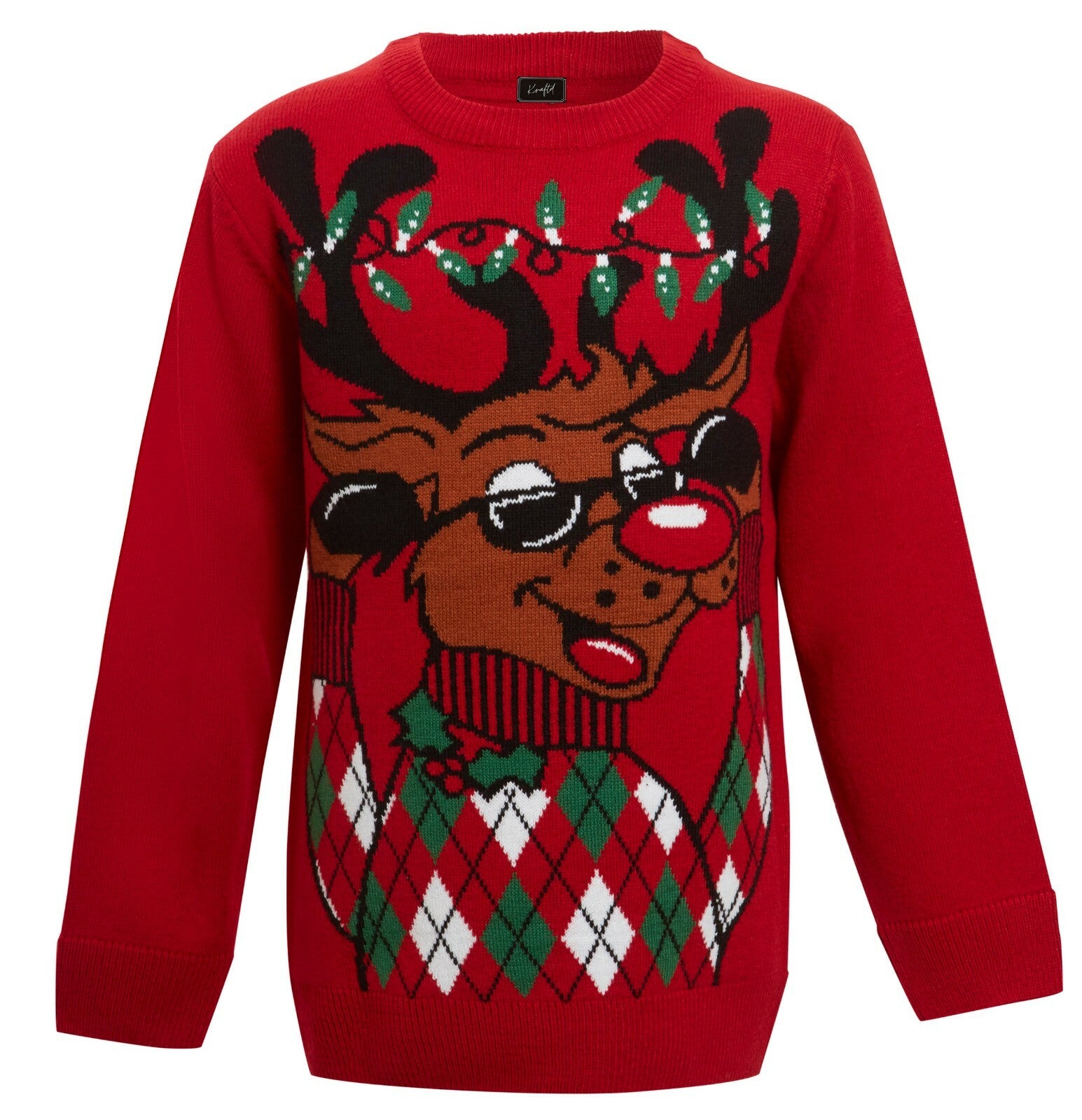 Christmas Xmas Jumper Boys Girls Funny Novelty Kids Children Knitted Sweater