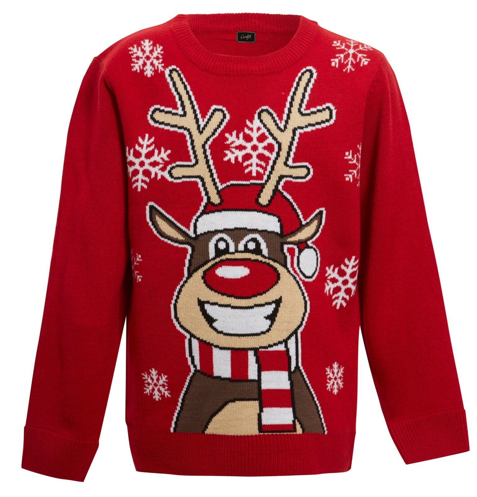 Christmas Xmas Jumper Boys Girls Funny Novelty Kids Children Knitted Sweater