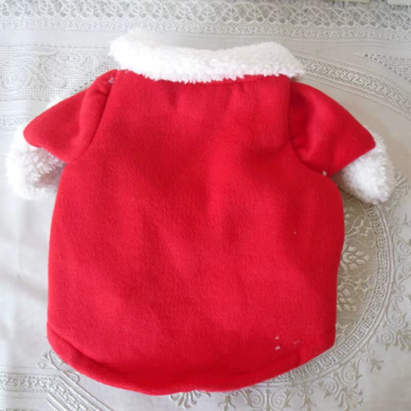 Winter Christmas Pet Cat Costumes Funny Santa Claus Clothes for Small Cats Dogs Xmas New Year Cat Clothing Kitty Kitten Outfits