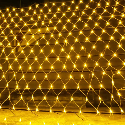 LED Net Christmas Lights 3M X 2M 204LEDS AC110V/220V Led Mesh Led Net Lights Garland Lights Waterproof for Xmas New Year Holiday