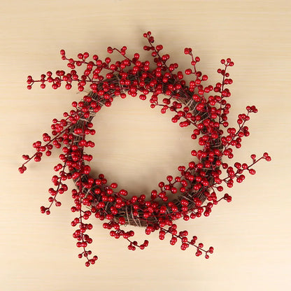 Artificial Berry Branch Decorative Berries DIY Christmas Wreath Accessories Fake Red Berries Christmas Decoration for Home
