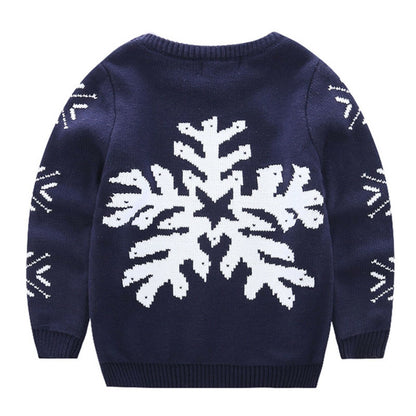 ELSA & ANNA UK Unisex Children Christmas Jumper Boys Girls Jumpers Sweater BLU02