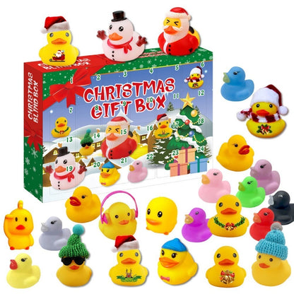 Rubber Duck Advent Calendar Christmas Countdown for Kids 24 Days Ducks Toy Gift