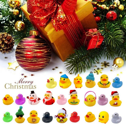 Rubber Duck Advent Calendar Christmas Countdown for Kids 24 Days Ducks Toy Gift