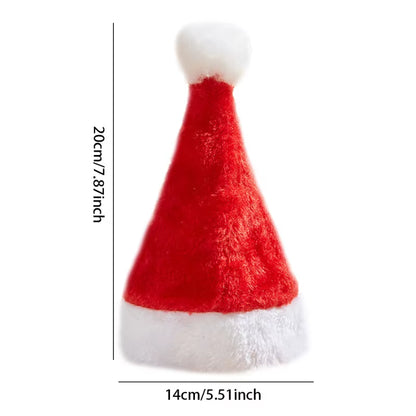 Adjustable 3D Christmas Pet Santa Hat for Dogs Cats Christmas Costume Pet Accessories Halloween Holiday Christmas Party Cap