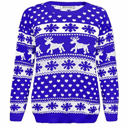 Girls Boys Xmas Jumper Reindeer Rudolph Knitted Christmas Jumper Kids Sweater