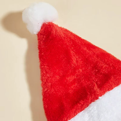Adjustable 3D Christmas Pet Santa Hat for Dogs Cats Christmas Costume Pet Accessories Halloween Holiday Christmas Party Cap