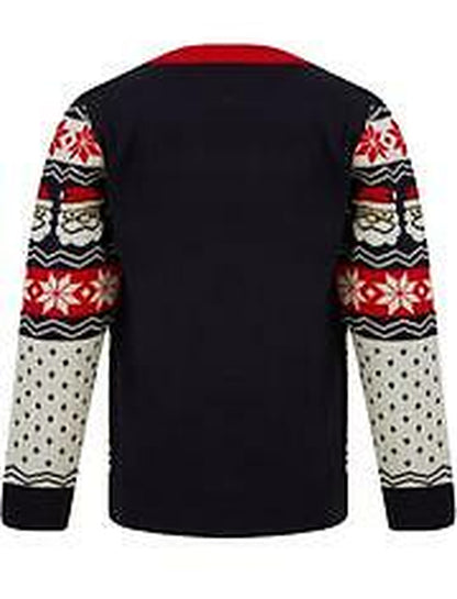 Christmas Xmas Jumper Boys Girls Funny Novelty Kids Children Knitted Sweater