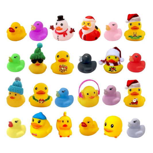 Rubber Duck Advent Calendar Christmas Countdown for Kids 24 Days Ducks Toy Gift