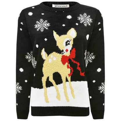 Girls Boys Xmas Jumper Reindeer Rudolph Knitted Christmas Jumper Kids Sweater