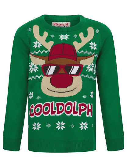 Christmas Xmas Jumper Boys Girls Funny Novelty Kids Children Knitted Sweater